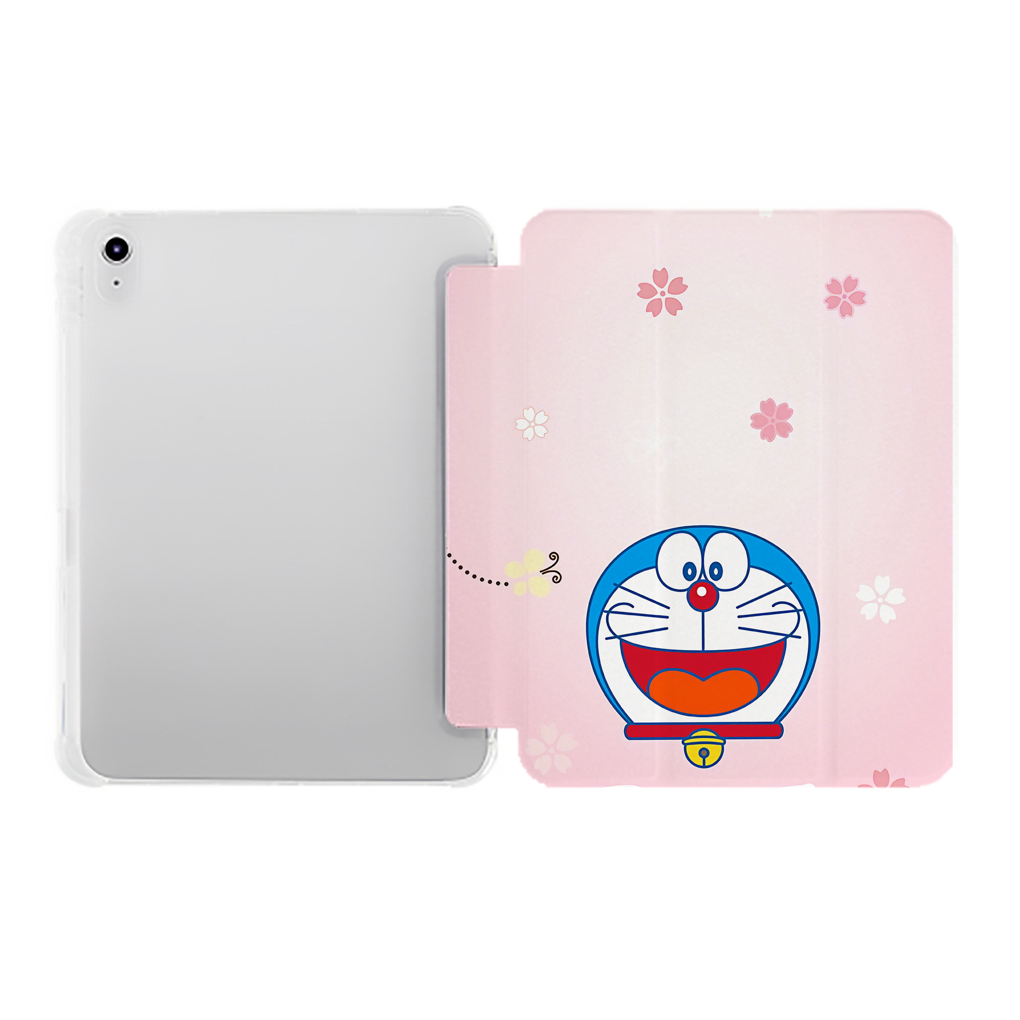 （画像用） ドラえもん Doraemon IPad ケース ペン収納付き 三つ折りスタンド PUレザー×シリコン 対応機種9.5/10.5/10.9インチ